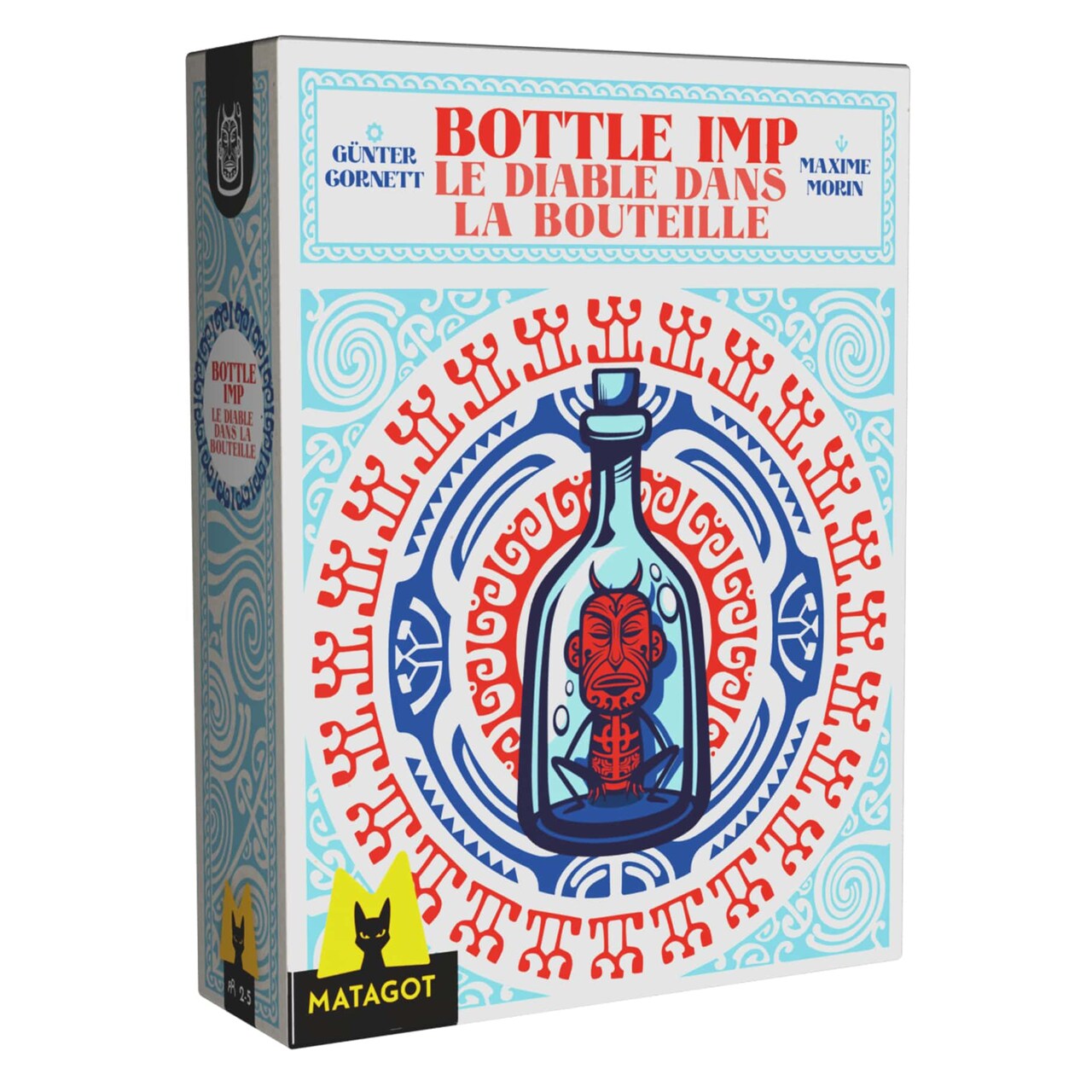 Matagot: Bottle Imp - New Edition, Strategy Card Game, Trick-Taking Game With Glass Bottles, Strategy & Bidding, Family, Ages 10+, 2-5 Players, 20 Min